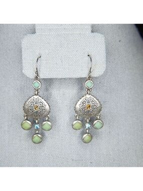 Costume turquoise earrings